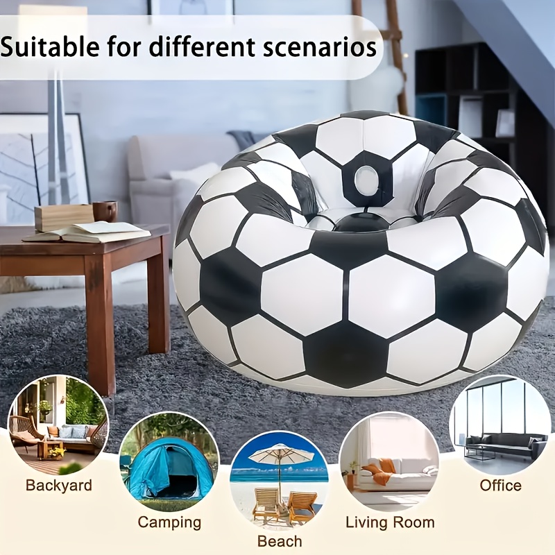 Outdoor Furniture Cushions - Nadmuchiwana sofa w kształcie piłki nożnej