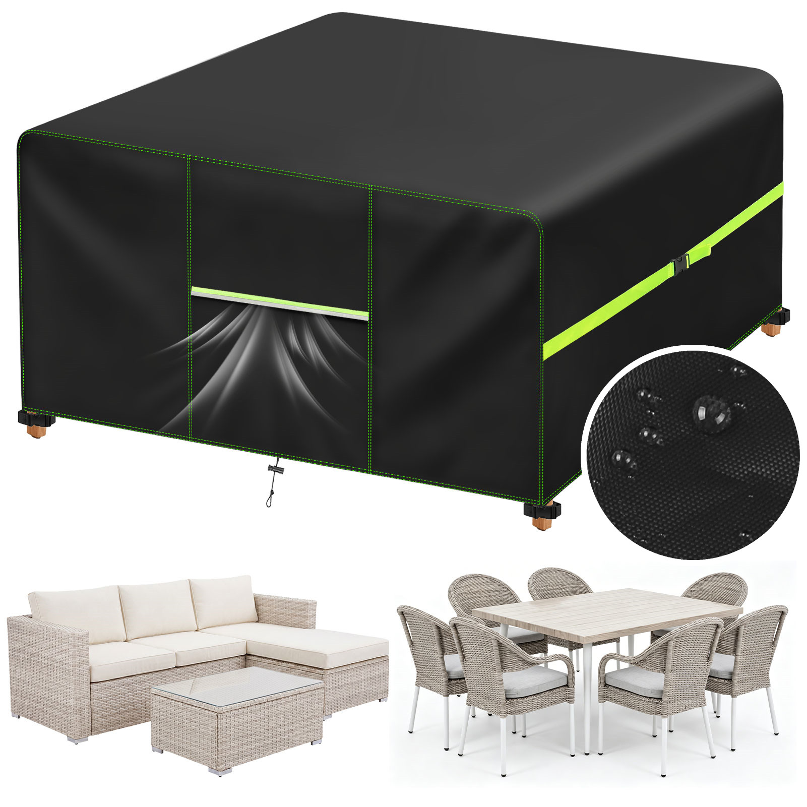 Outdoor Furniture Fabric Waterproof - Pokrowiec na meble ogrodowe z otworami