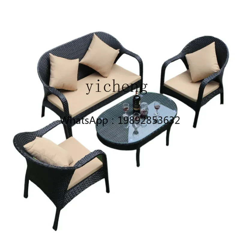 Outdoor Furniture Xl - Sofa rattanowa XL na zewnątrz, podwójne