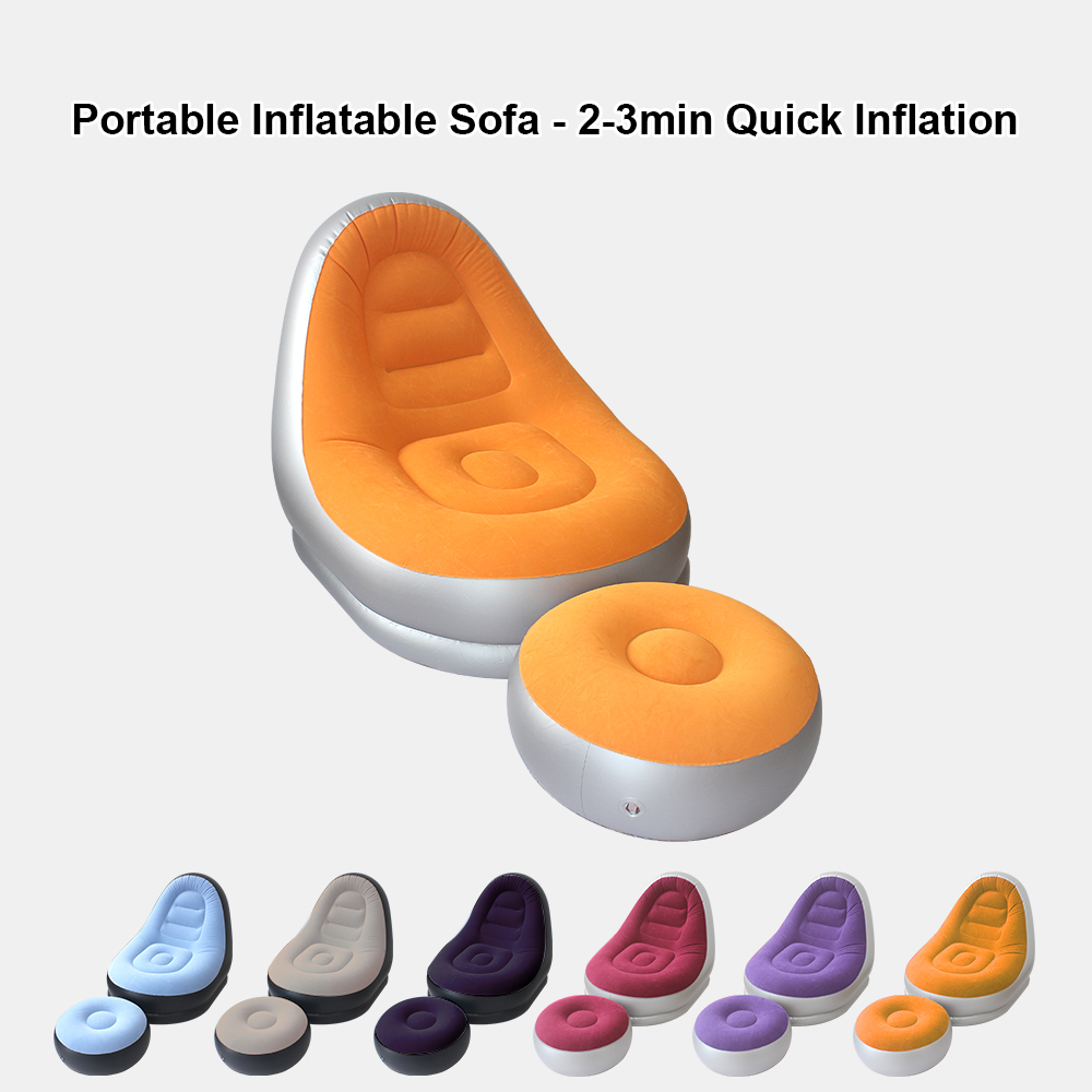 Outdoor Furniture Sales - Przenośny, wielokolorowy, dmuchany zestaw sof z