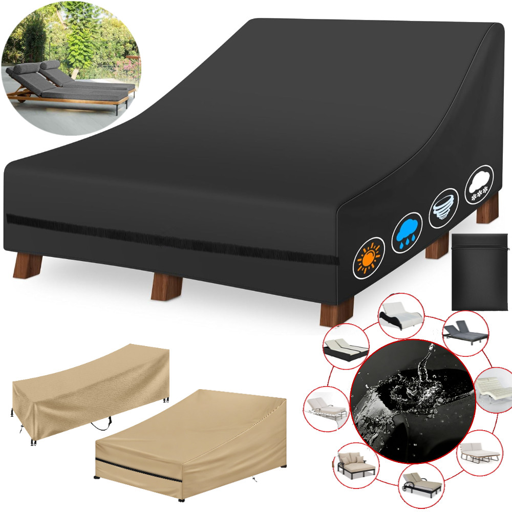 Outdoor Furniture Fabric Waterproof - Wodoodporny Pokrowiec na Leżak Ogrodowy Podwójny/Pojedynczy