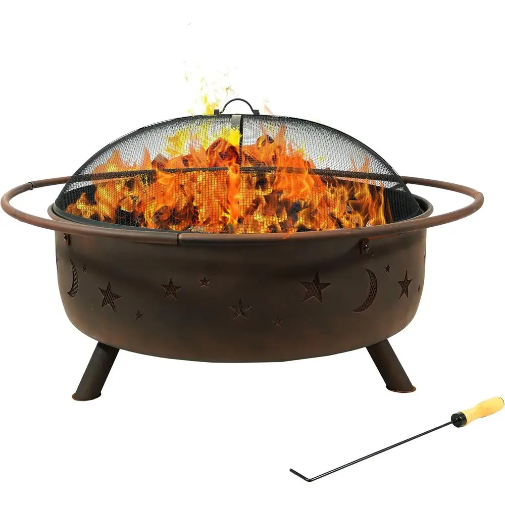 Fire Pit Bowl - Ognisko ogrodowe na drewno, 42 cale,