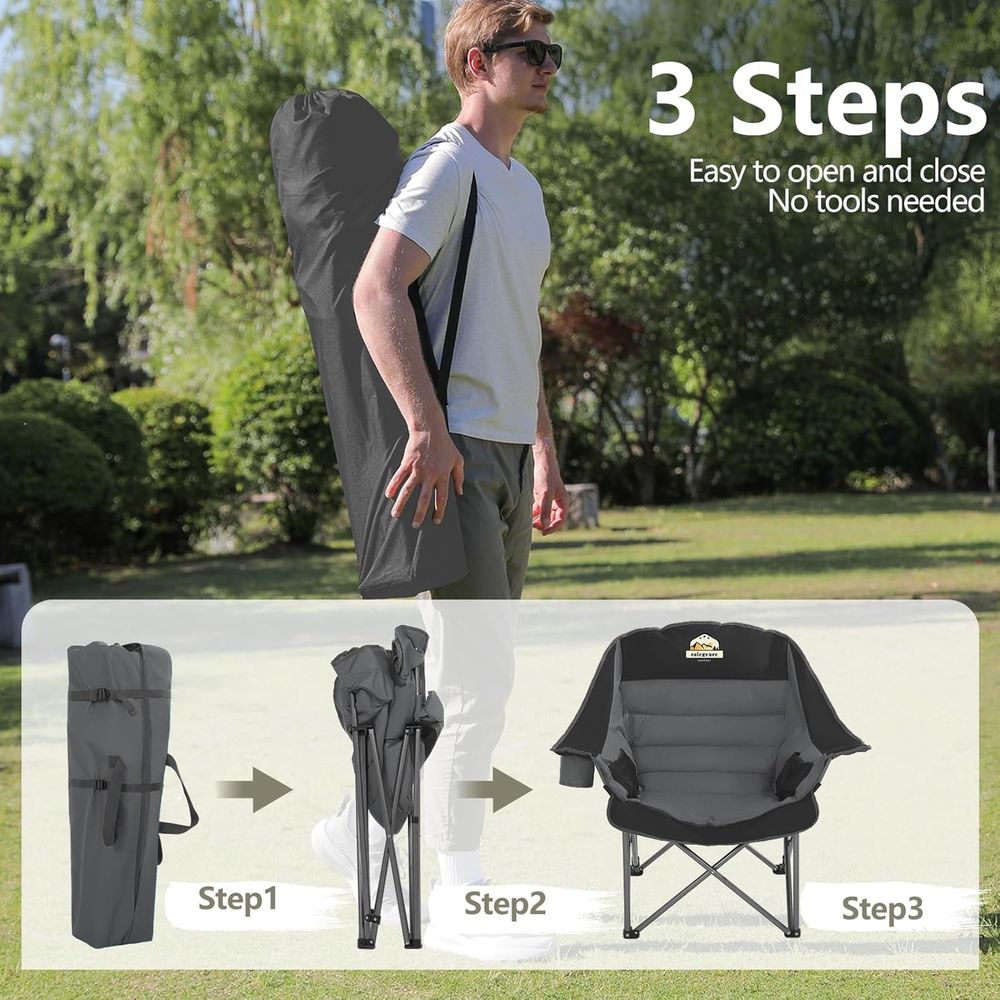 Zestaw 2 dużych krzeseł kempin – Outdoor Furniture Xl recenzja i cena
