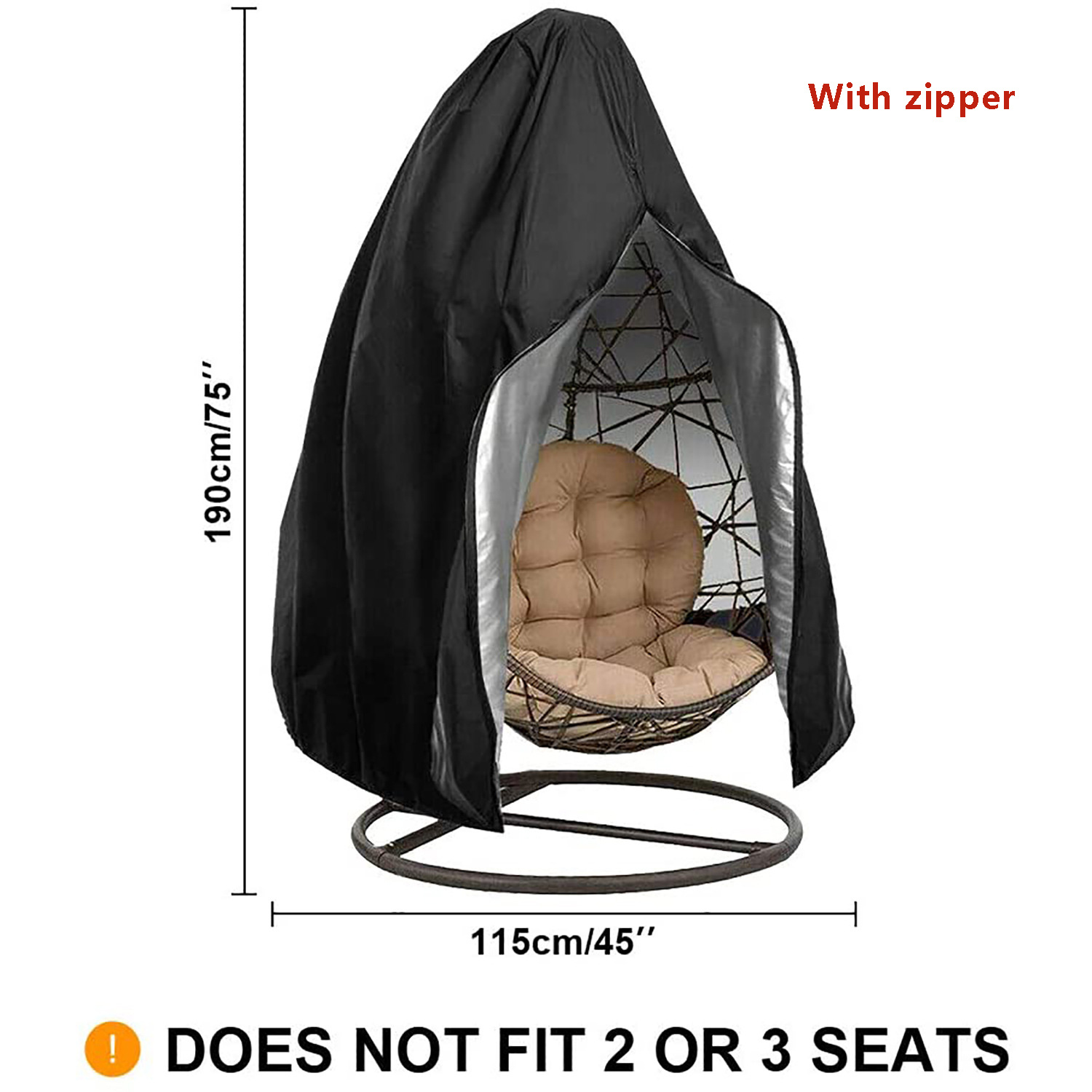 Pokrowiec na wiszące krzesło j – Hanging Egg Chair recenzja i cena