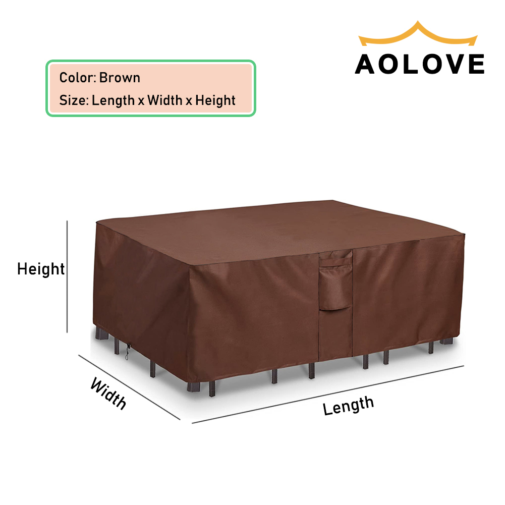 Brązowy 420D HEAVY DUTY zewnęt – Outdoor Furniture Fabric Waterproof recenzja i cena