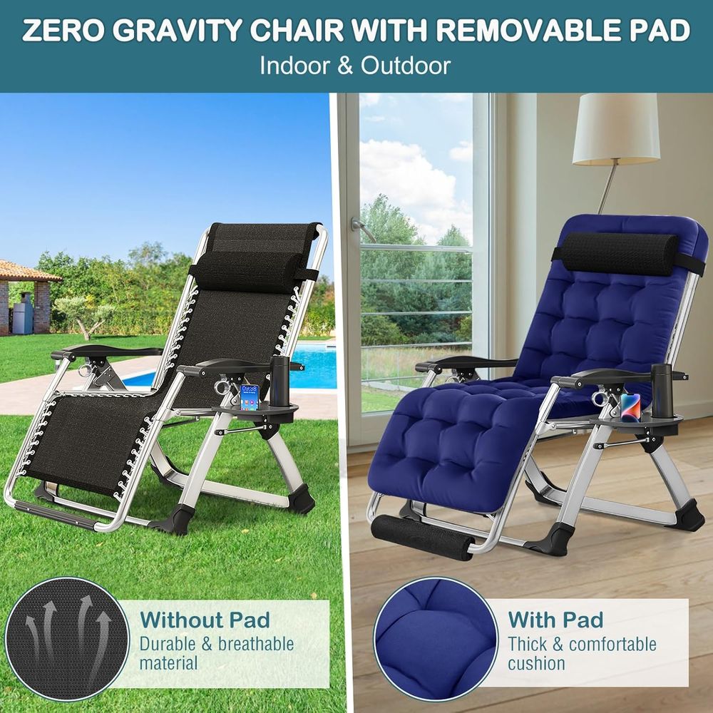 Szerokie krzesło grawitacyjne  – Outdoor Furniture Xl recenzja i cena