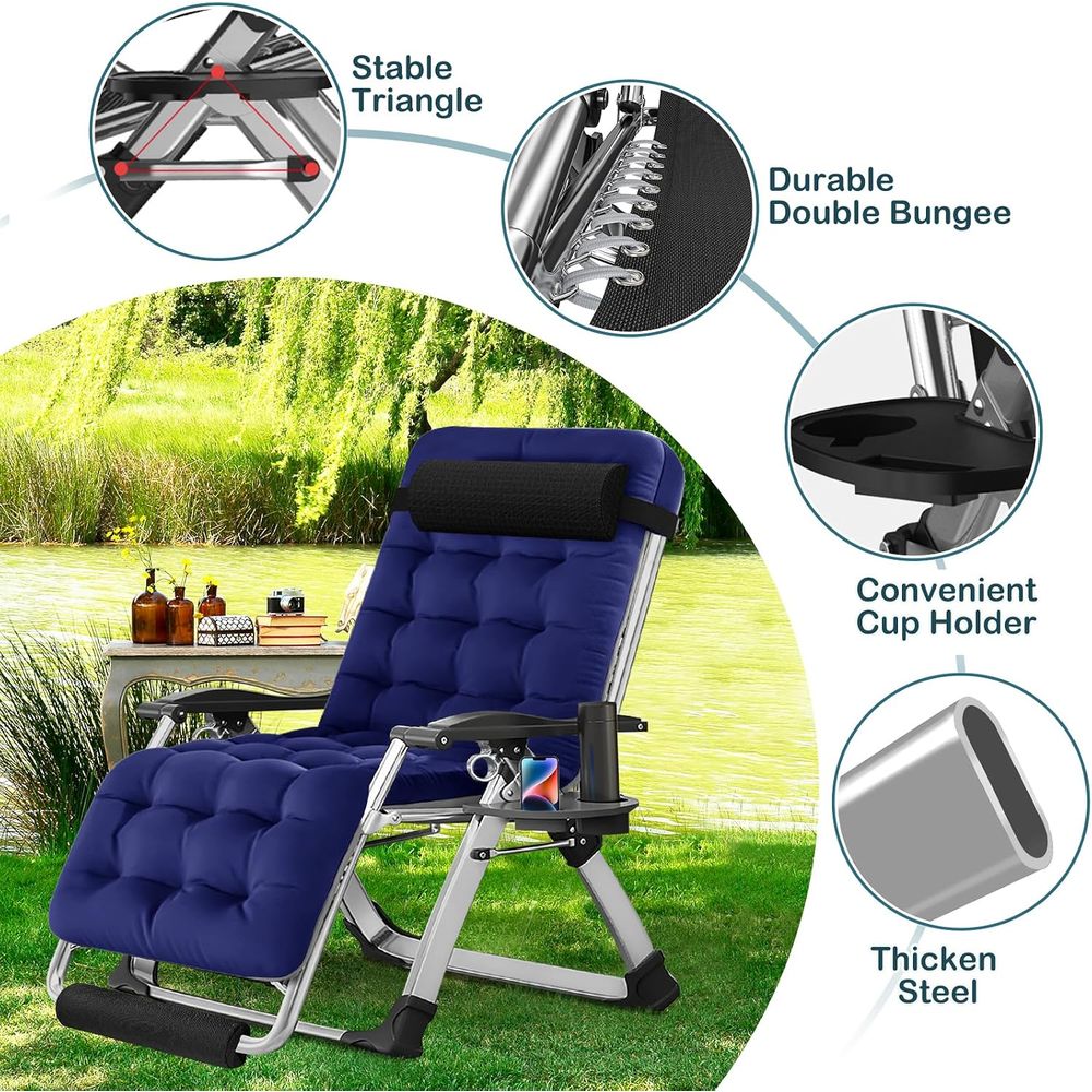 Szerokie krzesło grawitacyjne  – Outdoor Furniture Xl recenzja i cena