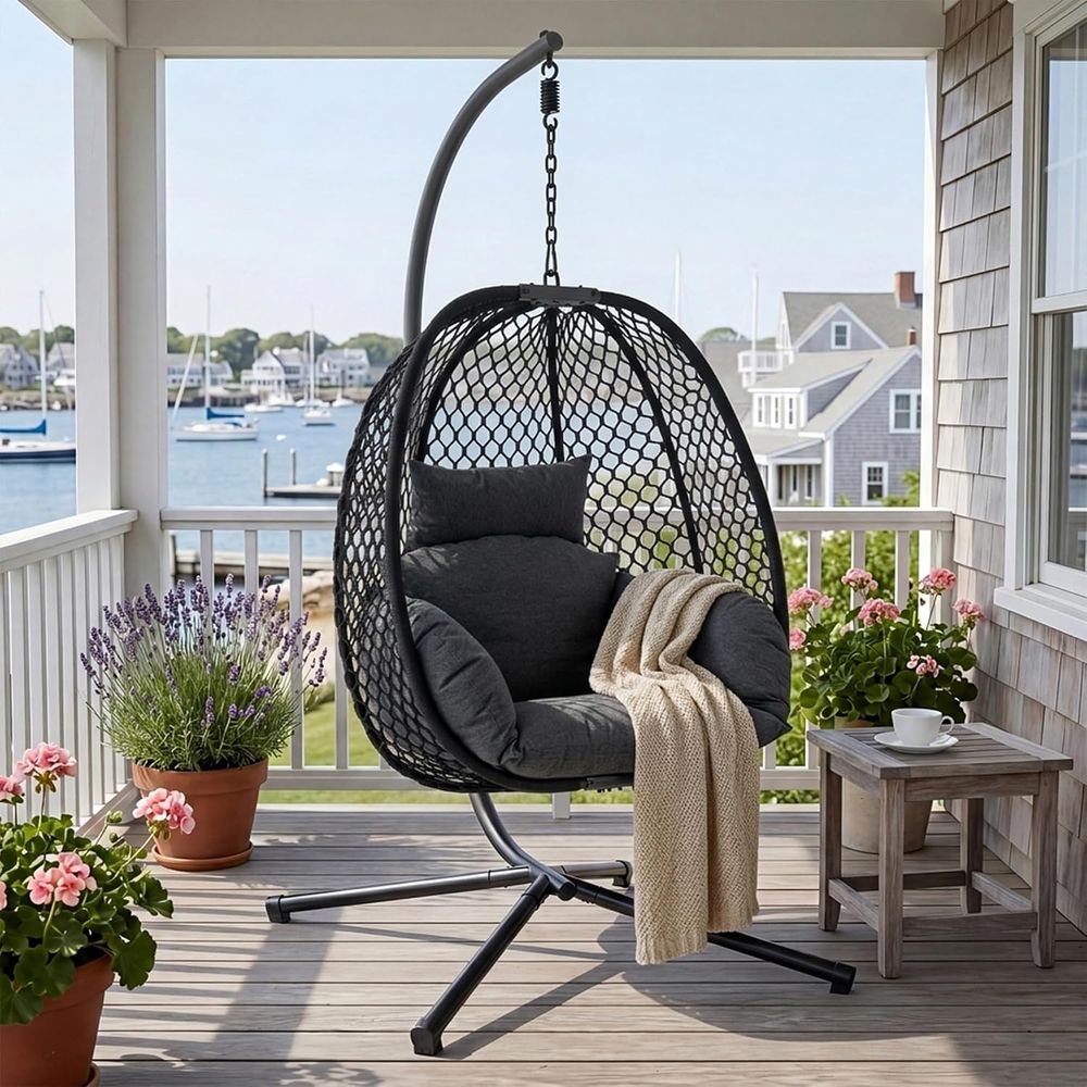 Fotel wiszący w kształcie jajk – Hanging Egg Chair recenzja i cena