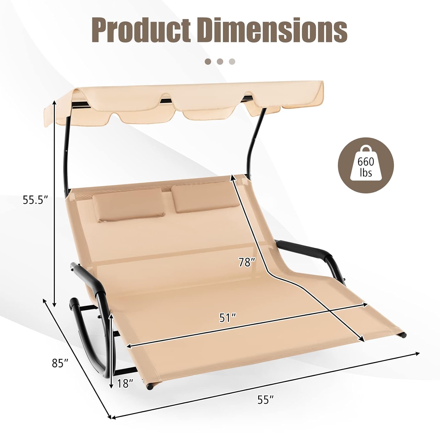 Regulowane leżanki z baldachim – Outdoor Furniture Xl recenzja i cena
