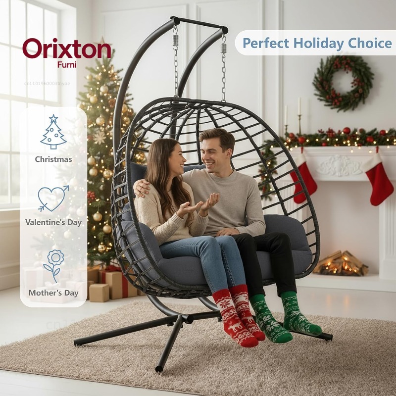 Dwuosobowy fotel wiszący typu  – Hanging Egg Chair recenzja i cena