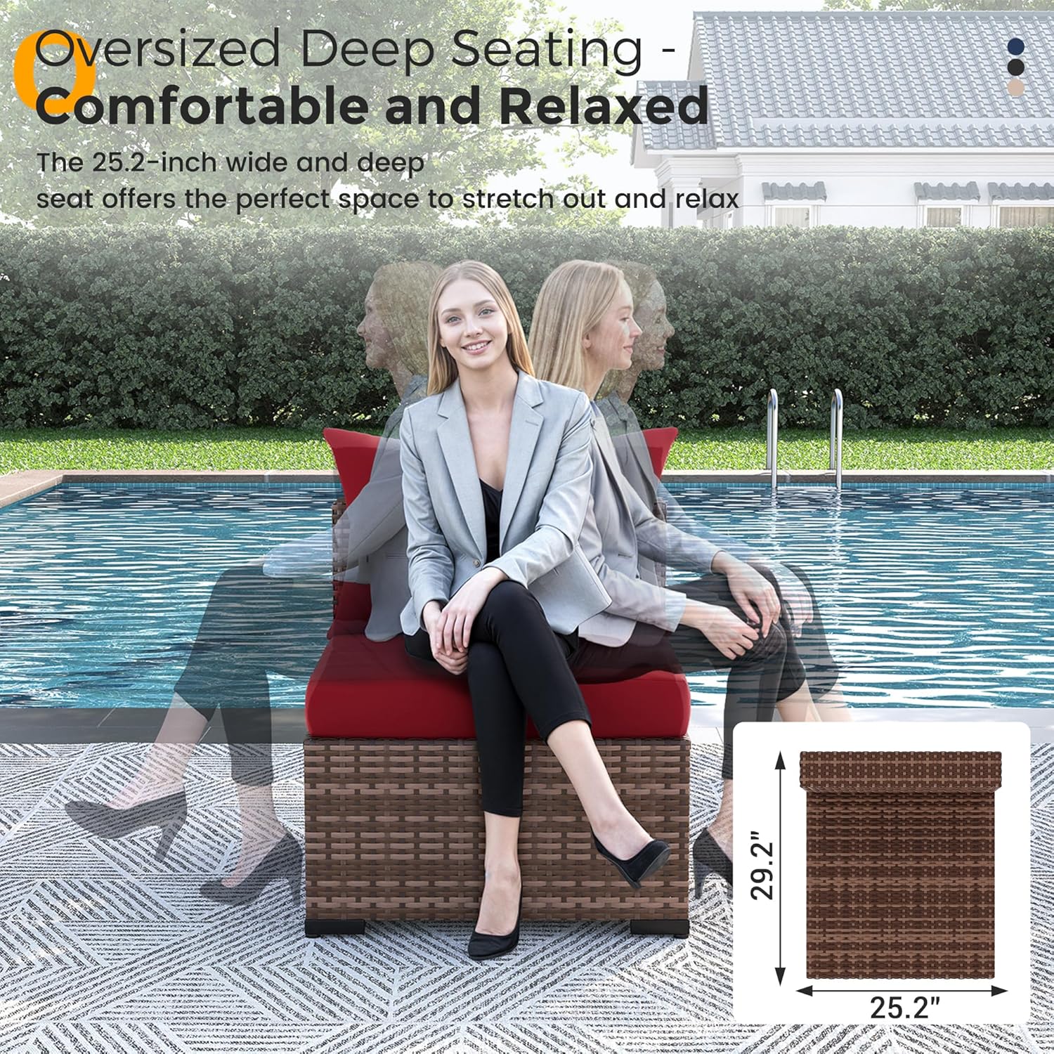 8-częściowy zestaw mebli ogrod – Outdoor Furniture Fire Pit Set recenzja i cena