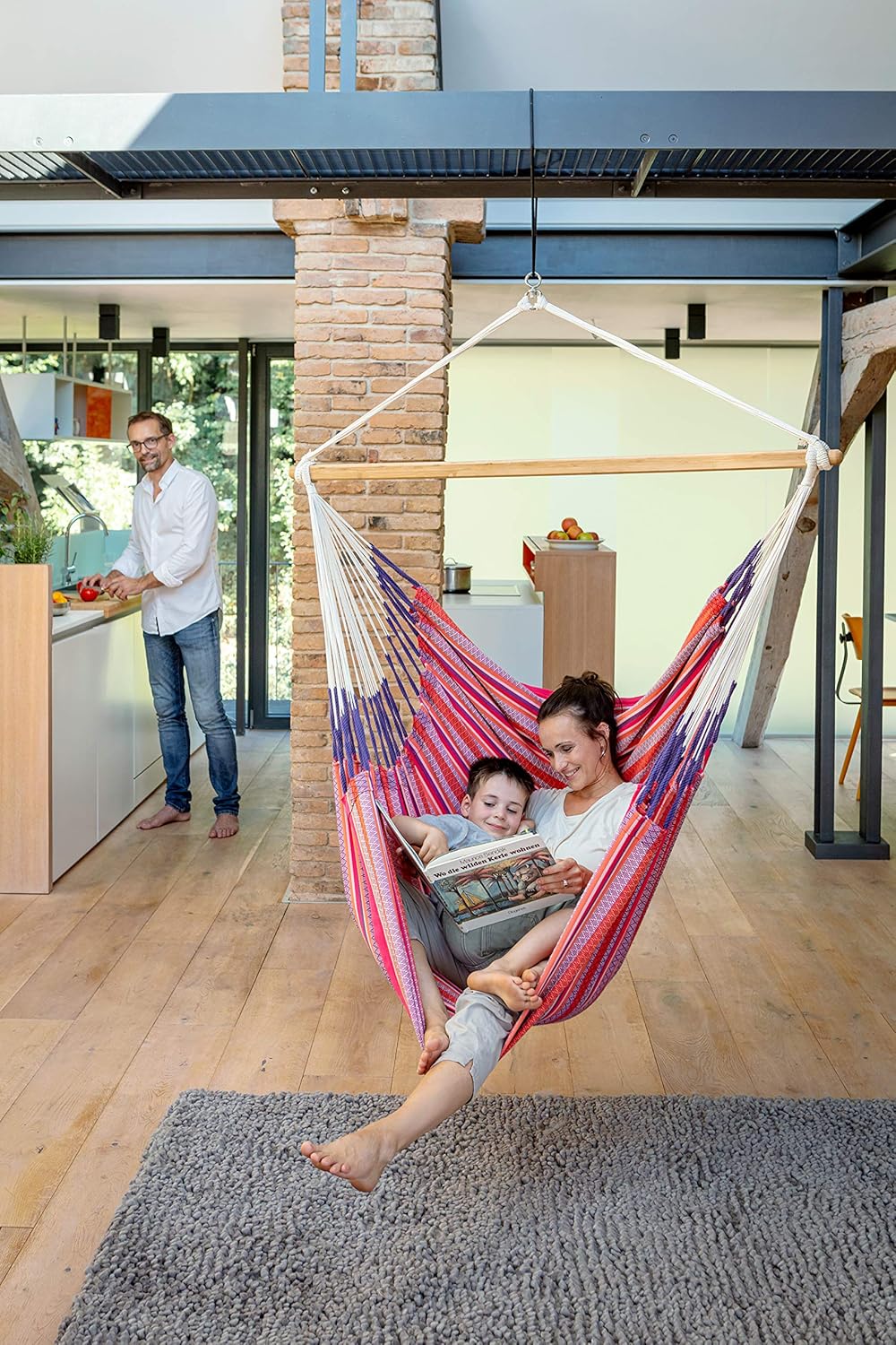 Hamak z bawełny XL, fotel wisz – Outdoor Furniture Xl recenzja i cena