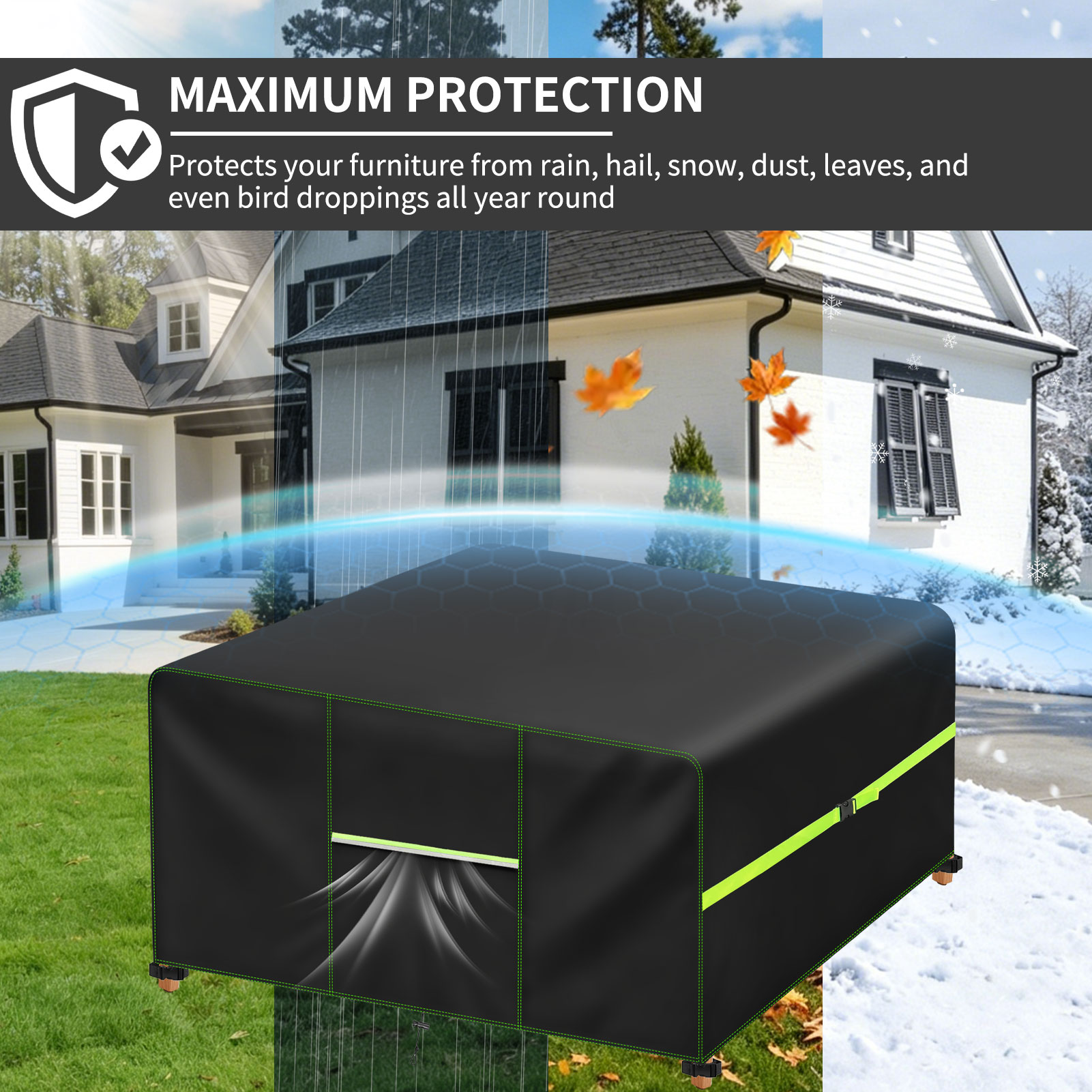 Pokrowiec na meble ogrodowe z  – Outdoor Furniture Fabric Waterproof recenzja i cena