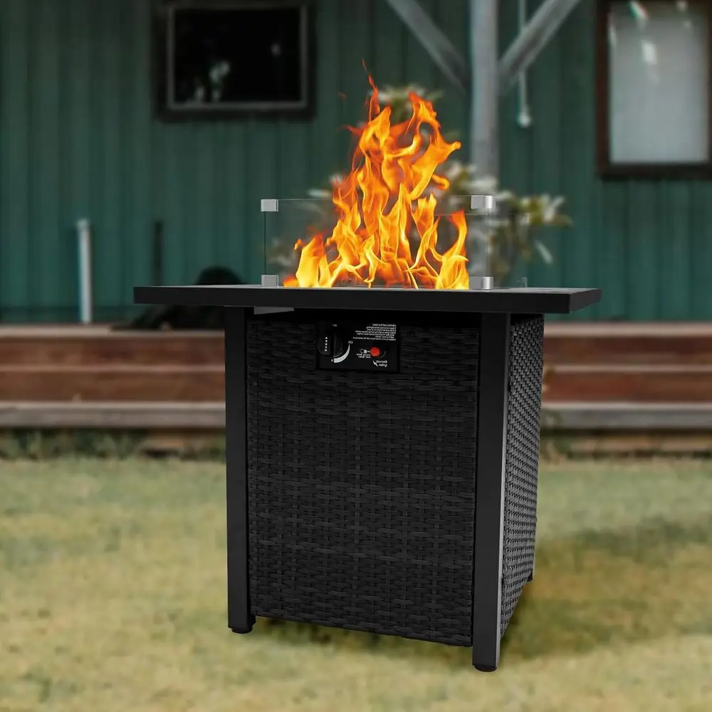 Wiklinowy zestaw mebli ogrodow – Outdoor Furniture Fire Pit Set recenzja i cena