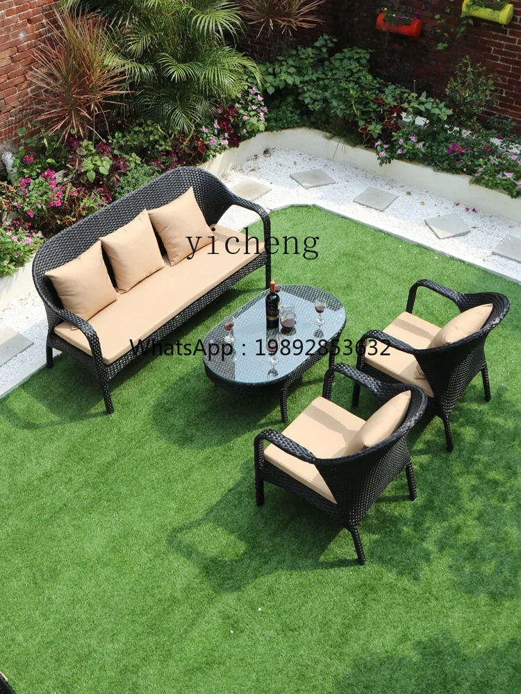 Sofa rattanowa XL na zewnątrz, – Outdoor Furniture Xl recenzja i cena