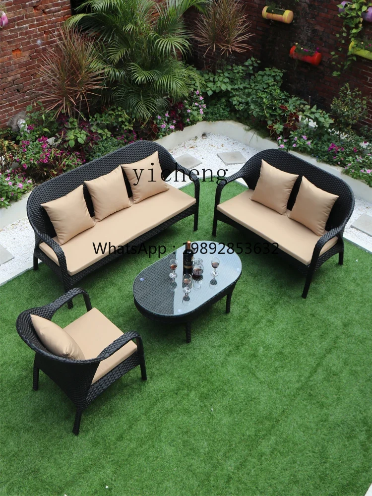 Sofa rattanowa XL na zewnątrz, – Outdoor Furniture Xl recenzja i cena