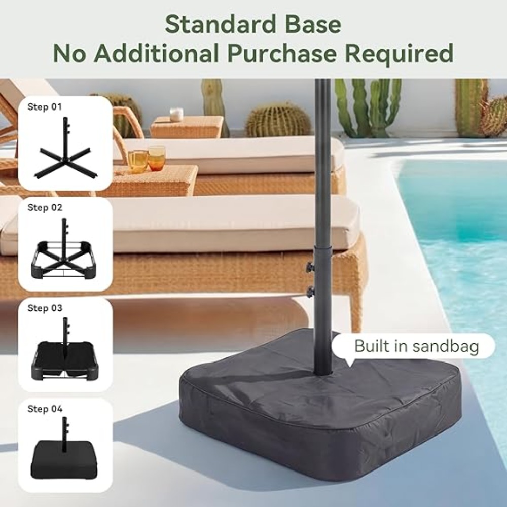 Parasol ogrodowy 4,5 m z podst – Outdoor Furniture Cheap recenzja i cena