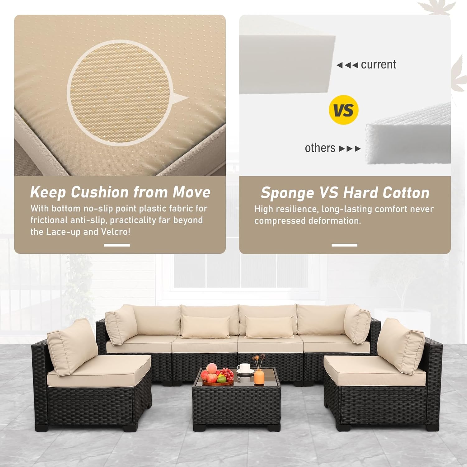 7-częściowy zestaw mebli ogrod – Outdoor Furniture Rattan recenzja i cena