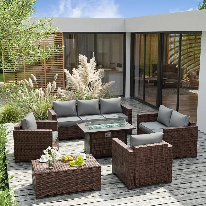 Zestaw mebli z stolikiem z ogn – Outdoor Furniture Fire Pit Set recenzja i cena