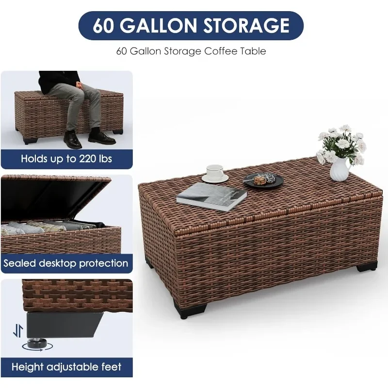 Zestaw mebli z stolikiem z ogn – Outdoor Furniture Fire Pit Set recenzja i cena