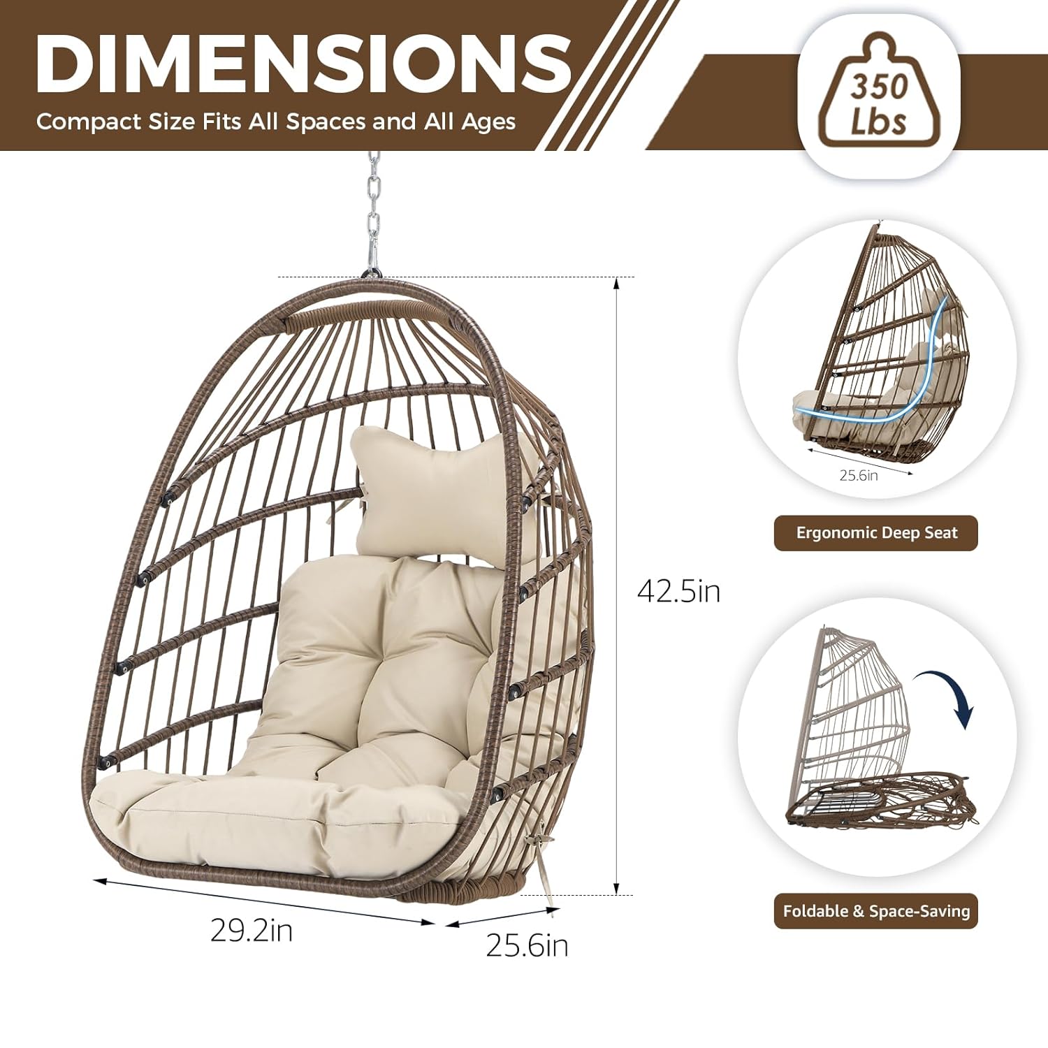 Wiszące krzesło-eggs z wikliny – Hanging Egg Chair recenzja i cena