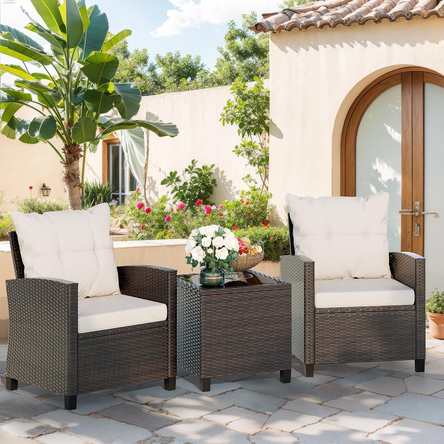 Beżowy, kompaktowy, 3-częściow – Outdoor Furniture Cushions recenzja i cena