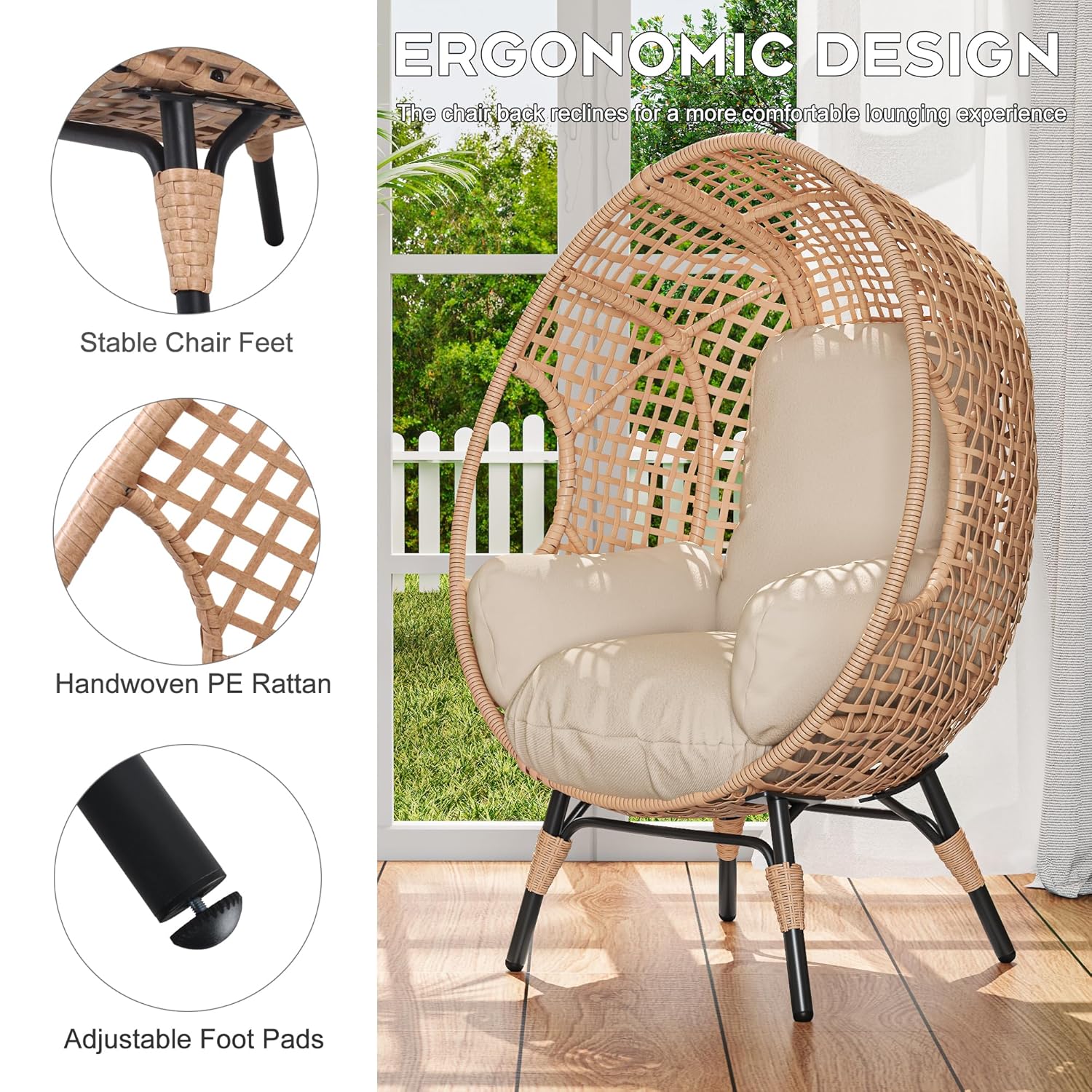 Eleganckie wiszące krzesło w k – Hanging Egg Chair recenzja i cena