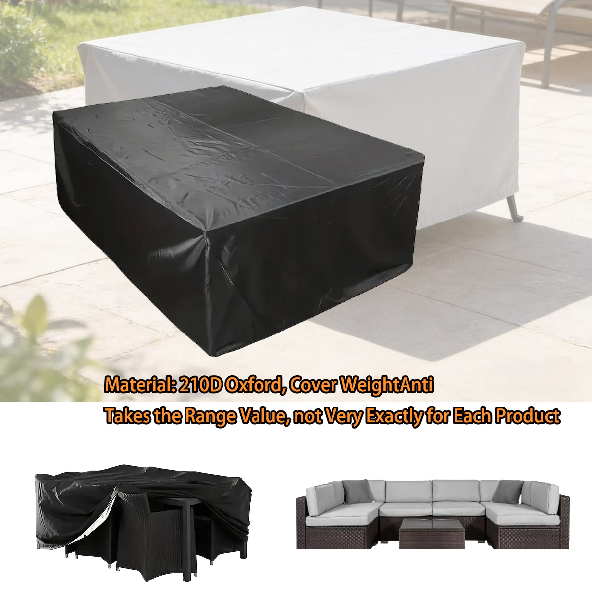Pokrowiec na meble ogrodowe w  – Outdoor Furniture Fabric Waterproof recenzja i cena