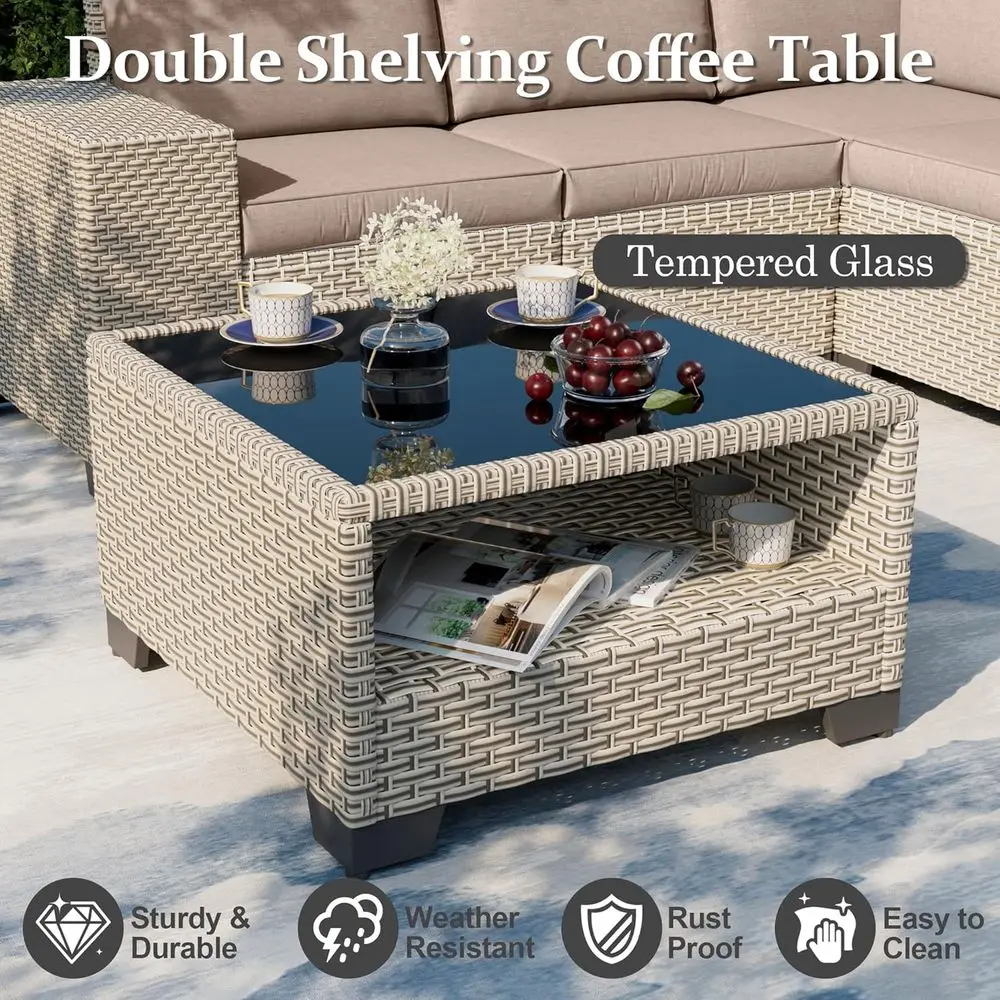 7-częściowy zestaw mebli ogrod – Outdoor Furniture Fire Pit Set recenzja i cena