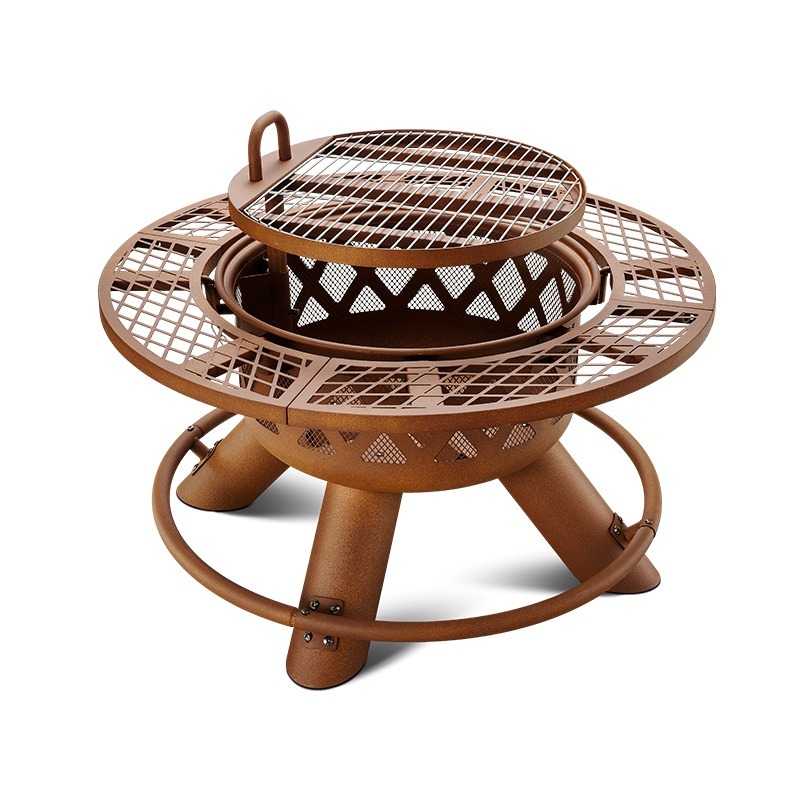 Nowoczesny, przenośny grill i  – Outdoor Furniture Fire Pit Set recenzja i cena