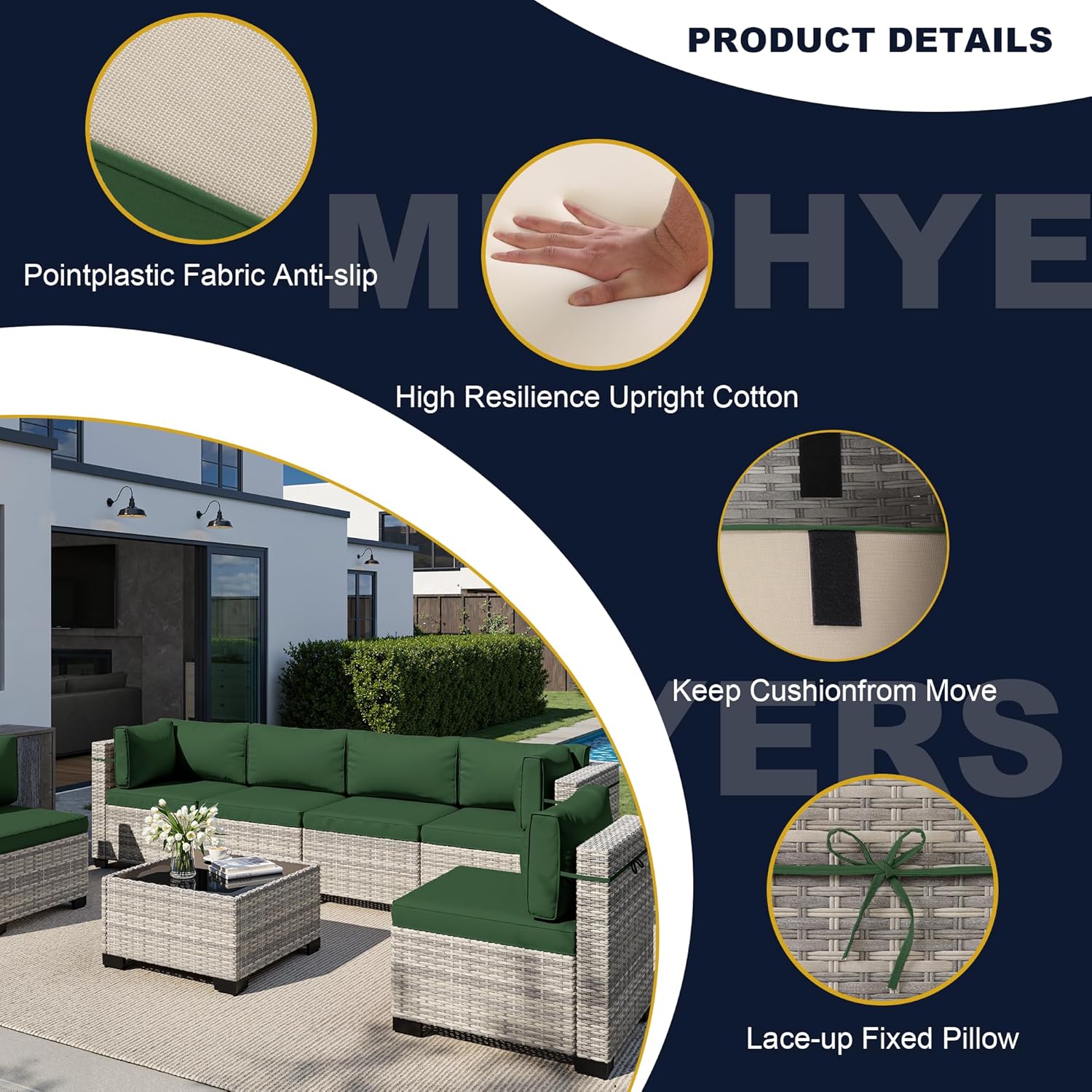 8-częściowy zestaw mebli ogrod – Outdoor Furniture Fire Pit Set recenzja i cena