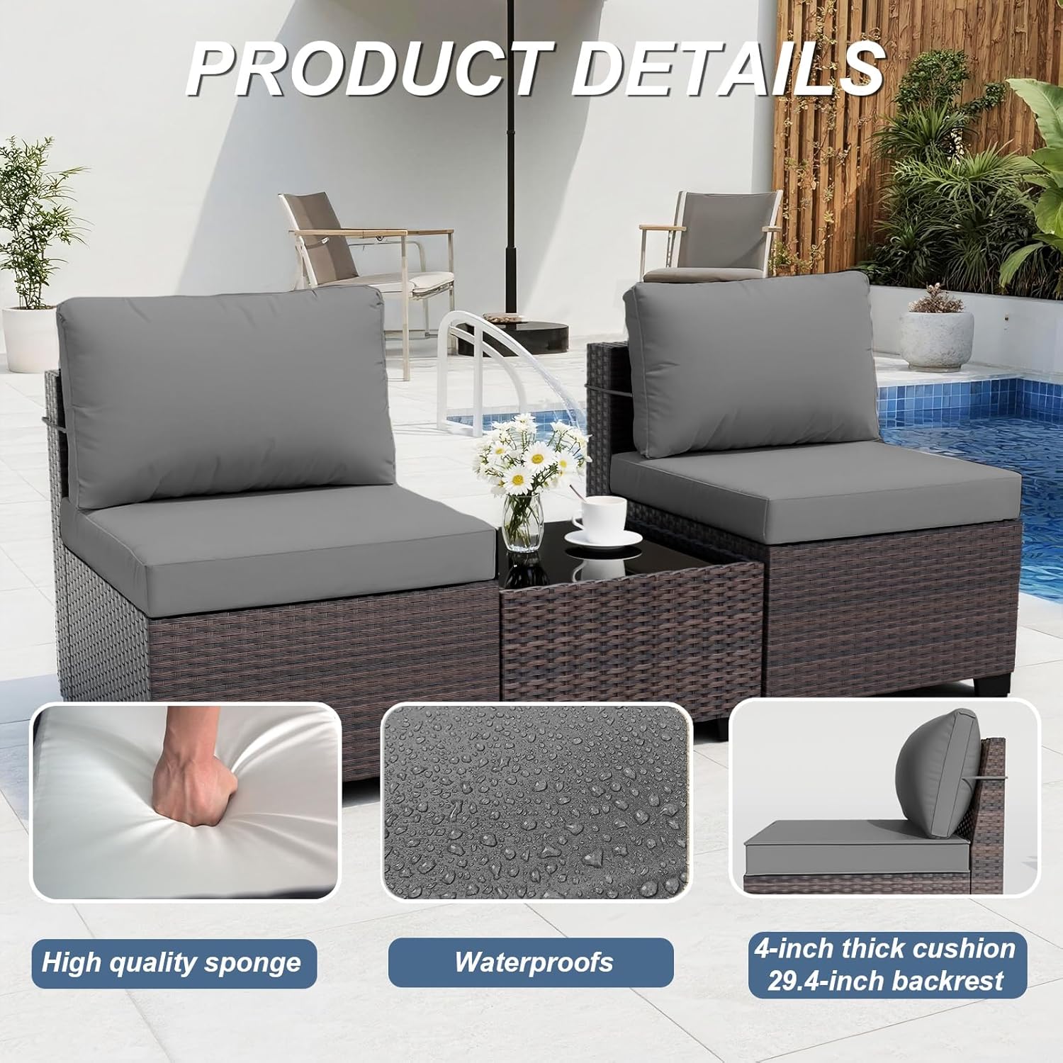 Zestaw mebli ogrodowych z stoł – Outdoor Furniture Fire Pit Set recenzja i cena