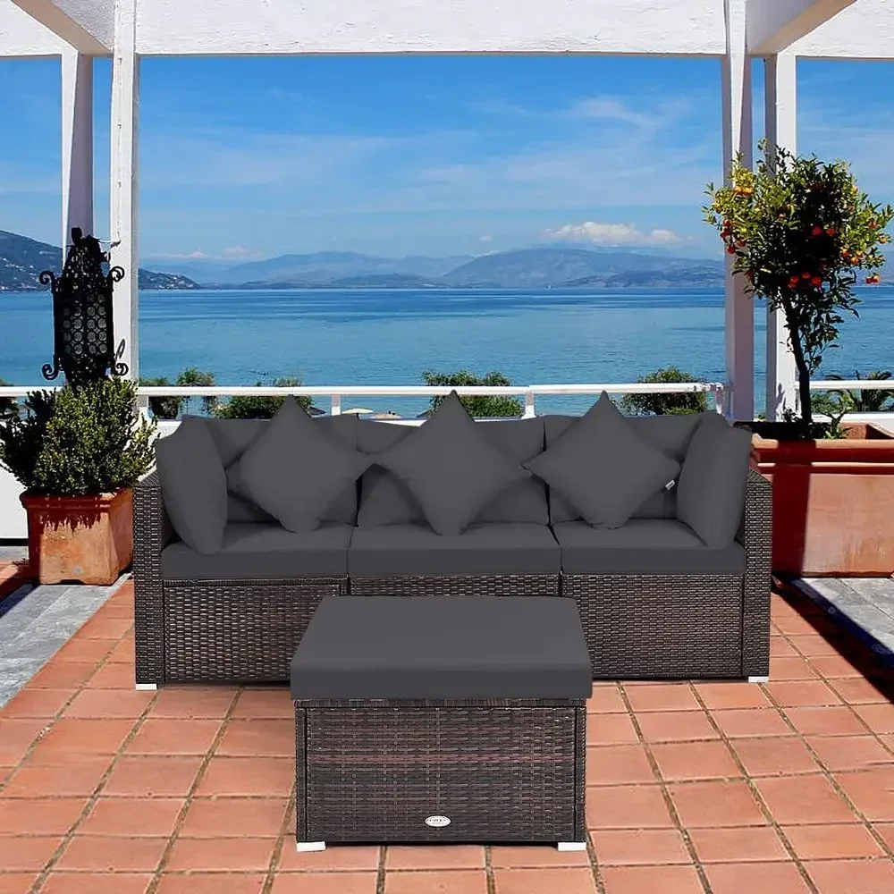 4-częściowy zestaw mebli ogrod – Outdoor Furniture Rattan recenzja i cena