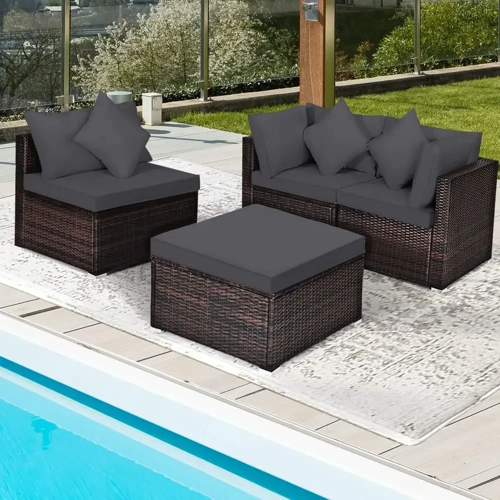 4-częściowy zestaw mebli ogrod – Outdoor Furniture Rattan recenzja i cena