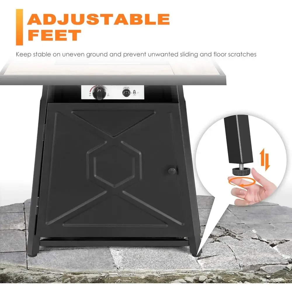 5-częściowy zestaw mebli ogrod – Outdoor Furniture Fire Pit Set recenzja i cena
