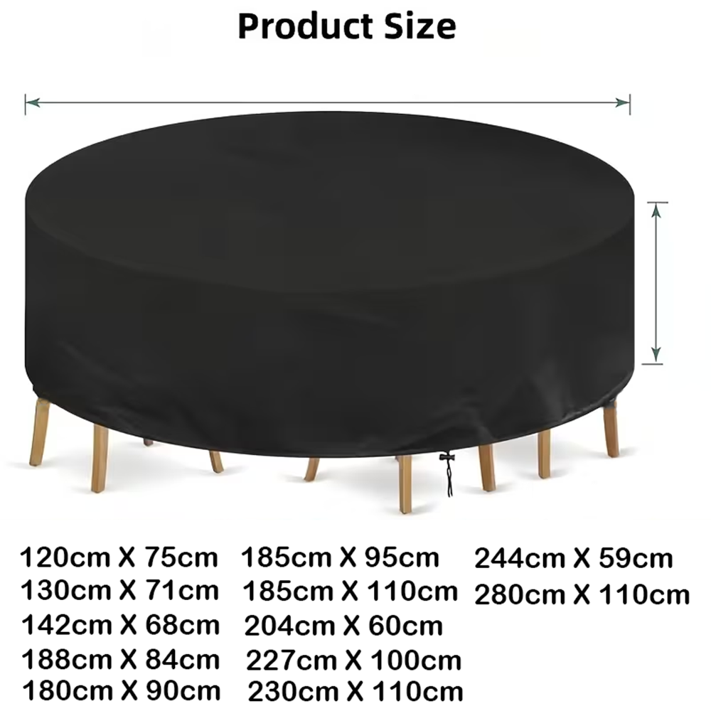 Wodoodporny okrągły pokrowiec  – Outdoor Furniture Fabric Waterproof recenzja i cena
